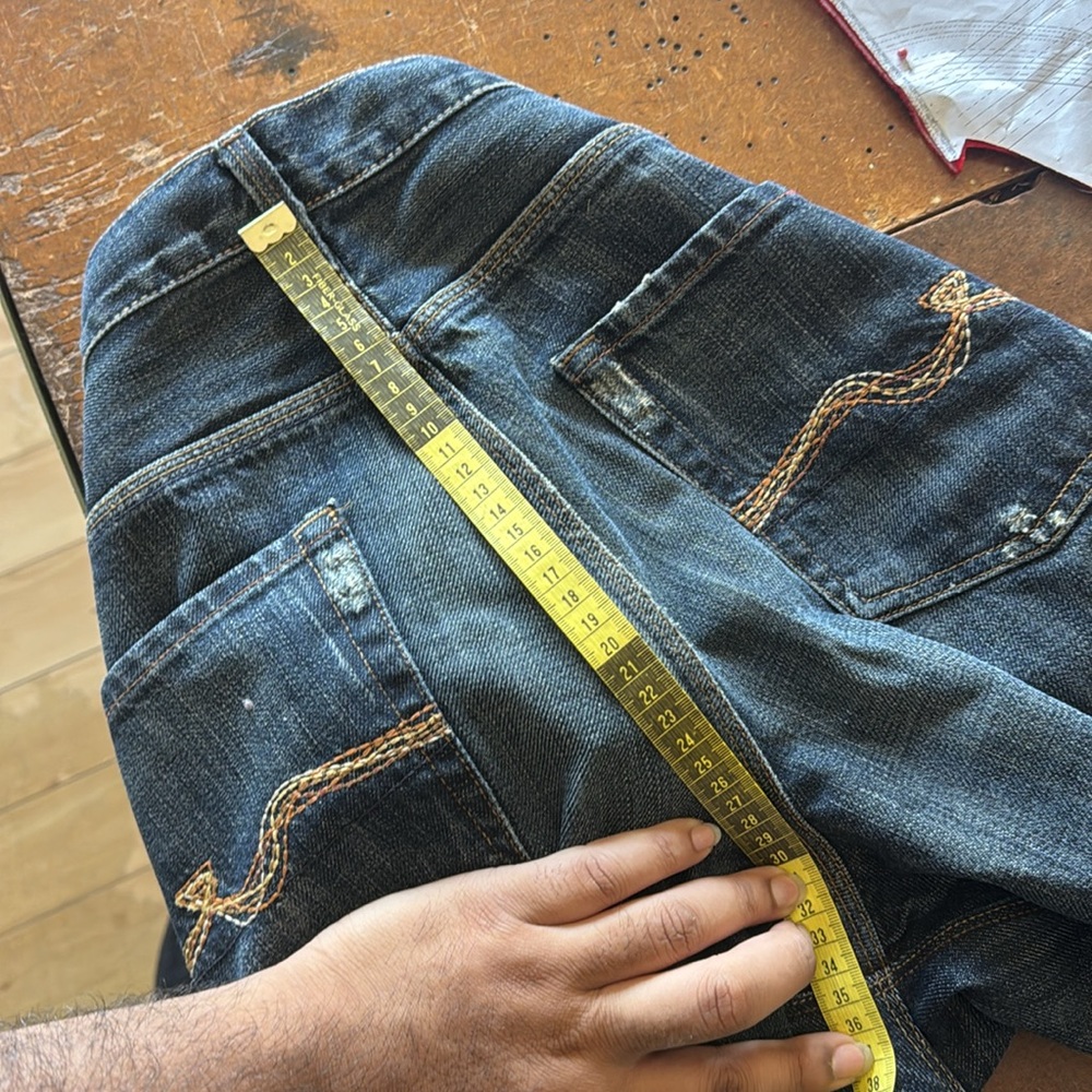 VINTAGE 7 for all mankind Slimmy distressed jeans size 32 - Picture 10 of 11